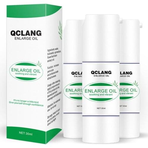 QCLANG Penis Enlargement Cream Essential Oil Gel Help Male Dick Growth Delay Ejaculation Long Lasting Excitement Sex Products