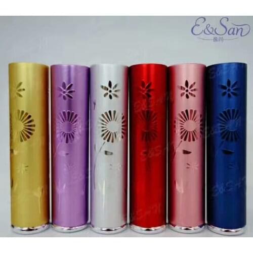 L69D-7ML The New High-grade Color Relief Dandelion Aluminum Perfume Dispensing Spray Bottle 108PCS/LOT