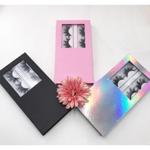 FDshine Custom Logo Lash Box 4 Pairs Lashes Book For Regular Eyelashes And Dramatic Long Mink Lashes