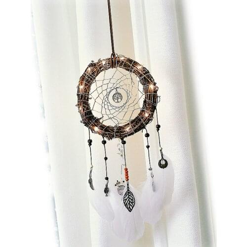 Natural Tree Vine Dreamcatcher Windchime Handmade Large Dream Catcher Home Decoration Nordic Style 15*50CM Dropship 1pc