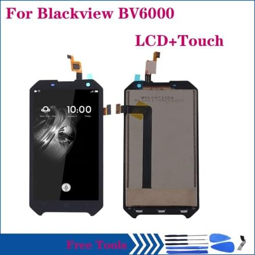 Original LCD For Blackview BV6000 LCD +Touch Screen Glass Component Digitizer assembly for Blackview BV 6000 Display Repair Kit