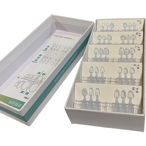 Orthdent 30 Pcs/Box Dental Mould Composite Resin Light Cure Orthodontic Materials Anterior Front Teeth Fast Quick