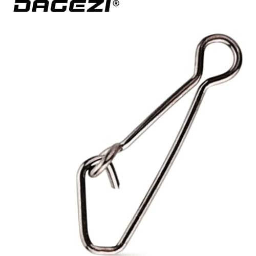 DAGEZI Fishing Connector 25pcs/lot Stainless Steel Fishing swivels Snaps Fishing Hook Sea Ocean Swivel Rolling Snap