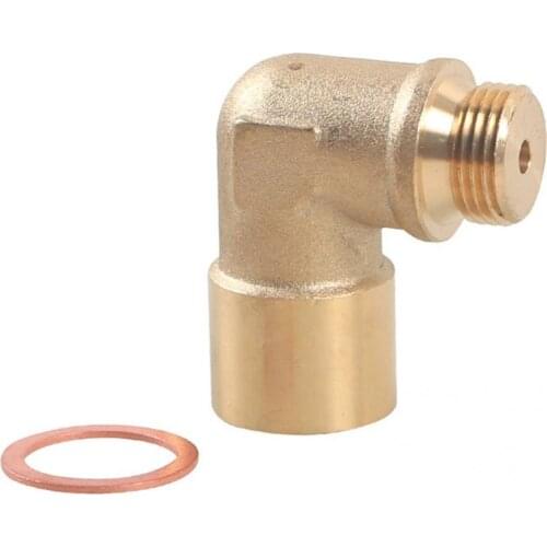 Heat-resistant Compact 90 Degrees High Strength Oxygen Sensor Extender Spacer for Auto
