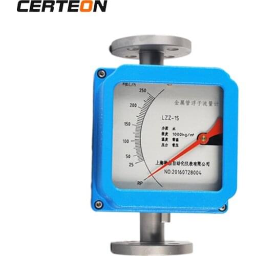 Pointer Type local display mechanical metal tube float mechanical flow meter rotameter for HCL solution chemical liquid