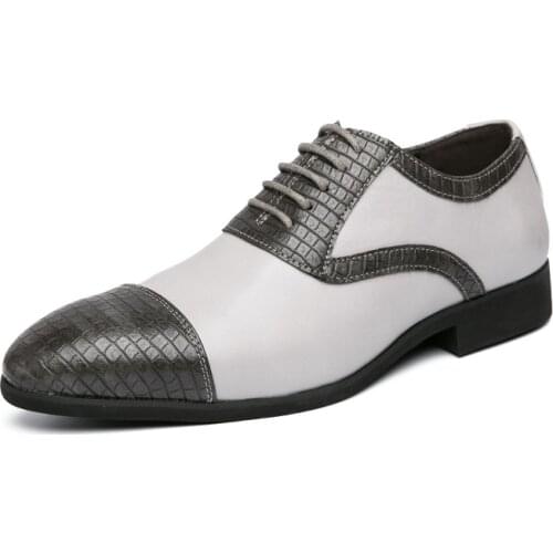 Size 38-48 Top Quality Oxford Shoes for Men Leather Party Dress Shoes Fashion Comfort Brand Spring Laces Up Breathable Shoes