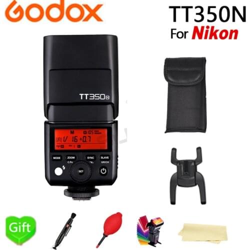 Godox Mini TT350N Flash Speedlite TTL HSS 1/8000S GN36 Camera Flash Pocket lights TT350 for Nikon Camera