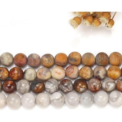 High Quality Natural Agates 4/6/8/10/12mm Round Beads Necklace Bracelet Jewelry Gems Loose Beads 15 Inch wk85