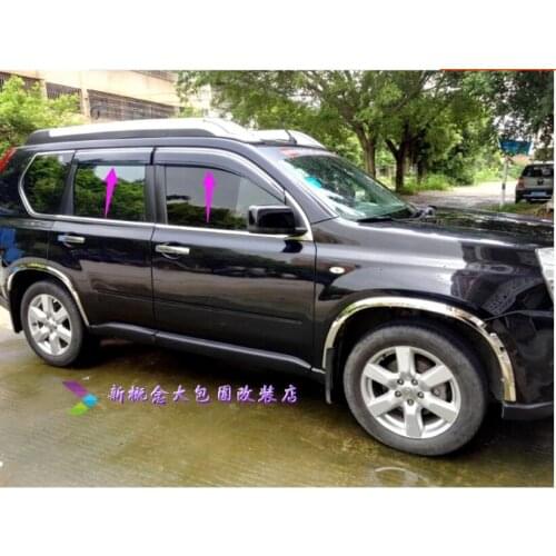 Auto Car Windows Rain Wind For Nissan X-Trail X trail T31 2007-2013 Sun Shield Deflector Visor Trim Accessories