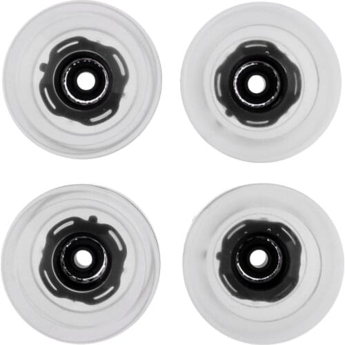 4pcs 70mm Light Up Skateboard Longboard Wheels Glow at Night 78A, Black