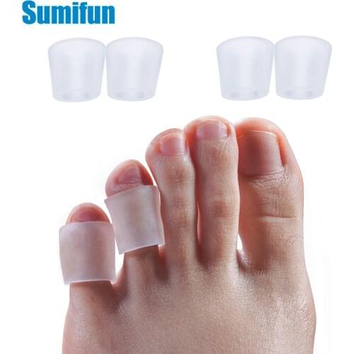 4pcs Transparent Gel Fingers Toe Protector Callus Corn Corrector Hammer Toe Separator Foot Care Tool Suport D1324