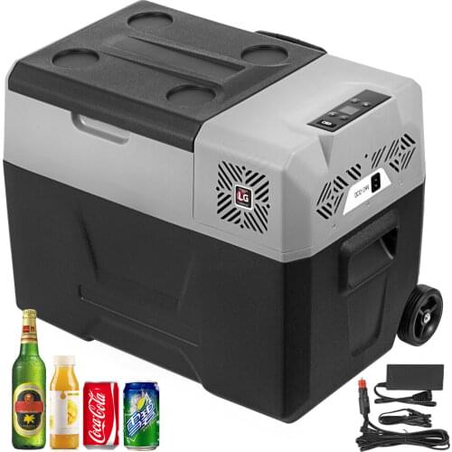 55L Compressor Portable Small fridge 12V DC and 110V AC Car Refrigerator Freezer Vehicle Car Truck RV Boat Mini Electric Cooler