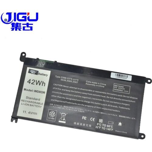 JIGU 11.4V P58F CYMGM RRJDX WDXOR 9W9MX New Laptop Battery For DELL For Latitude 3379 3180 3190 3189 For Vostro 5481 5468 5568