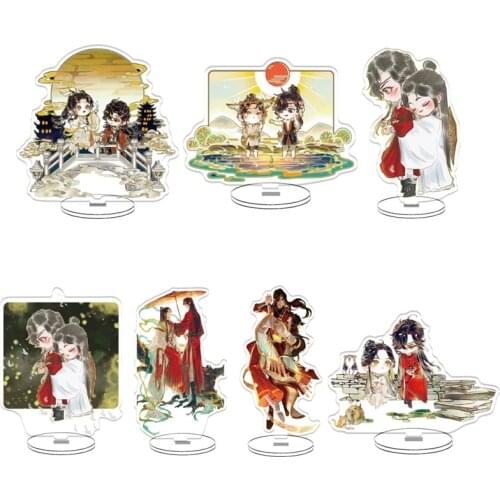 Anime Heaven Officials Blessing Acrylic Figure Tian Guan Ci Fu Xie Lian Hua Cheng Collection Stand Model Charm Gift Decoration