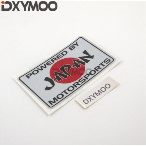 Car Styling National Flag POWERD BY JAPAN MOTORSPORTS Auto Window Stickers Decorate Motorcycle Bike Bumper