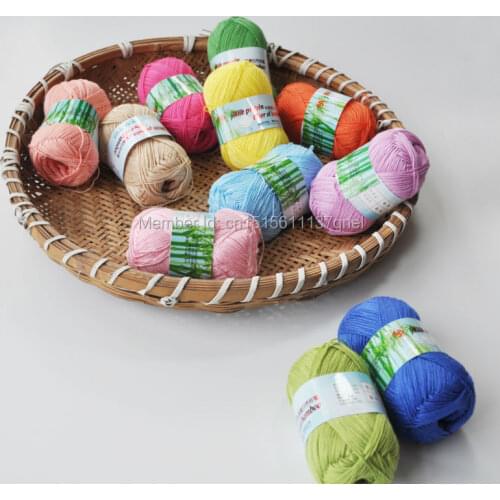 Free Shipping 300g(50g*6pcs) Bamboo Milk Silk Modal Thin Yarn For Hand Knitting And Crochet Knitted By 2.5mm Needles