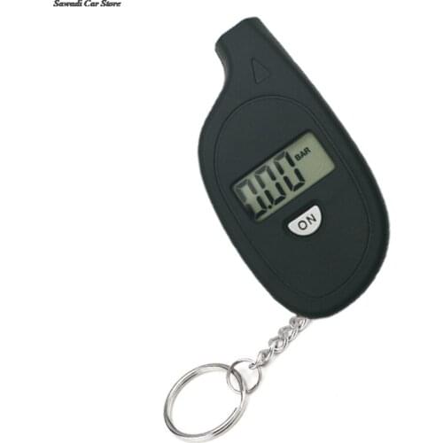 Digital Tire Pressure Meter With LCD Display Car Pressure Gauge Tester Meter Support Car Motorcycle Tire Pressure Gauge Keychain