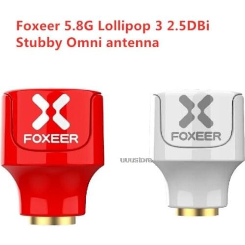 Foxeer Lollipop 3 V3 Stubby Antenna 5.8G 2.3Dbi RHCP LHCP 22.7mm 4.8g FPV SMA Micro Mushroom Receiver Antenna for FPV GREEN