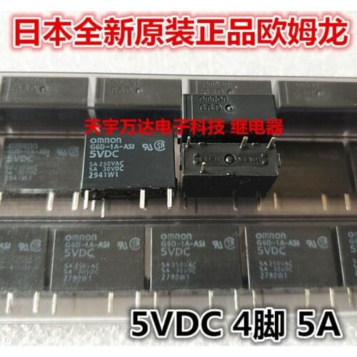 G6D-1A-ASI-5VDC 5V 4PIN 5A 250VAC