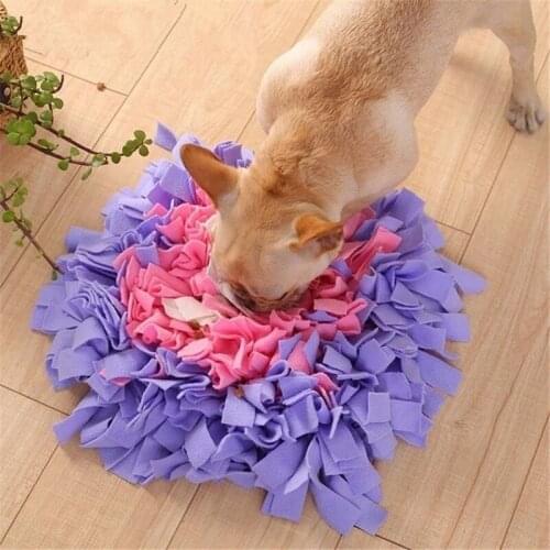 Pet Dog Sniffing Mat Find Food Training blanket Play Toys Dog Mat For Slow food Puzzle Sniffing Washable Mat Pad Can be Stitched