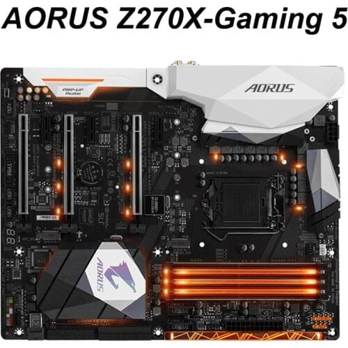 For GIGABYTE GA AORUS Z270X-Gaming 5 Computer Motherboard PCI-E 3.0 LGA 1151 DDR4 For Intel Z270 Desktop Mainboard Used