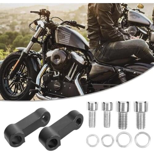 Motorcycle Motorbike Mirror Risers Extenders Excellent Durable Practical Aluminium Side Mirror Extension Adapters