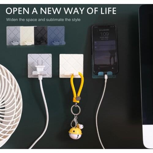 Appliance Wire Plug Power Cord Storage Holders Racks Wall Hanging Hook Saving Racks Self Adhesive Socket Kitchen Cocina Home