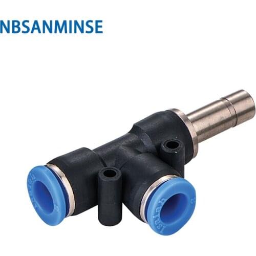 NBSANMINSE 10Pcs/lot PDJ Branch Tee Push In Air Plastic Fitting Pneumatic Hose Connector For Air Vacuum PU tube