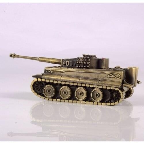 World War II German Metal Finished Weietmann Tiger Heavy Tank Model Toy Souvenir