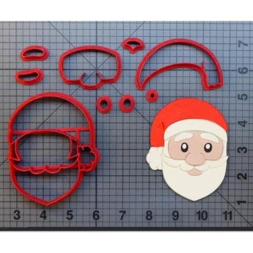 Santa Claus Cookies Cut Into Molds Kitchen Baking Supplies Cake Icing Decorative Tools Set All Kinds Of Patterns 3D Custom Seal