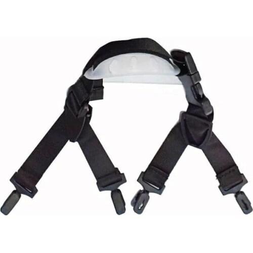 Motorcycle Helmet Strap Wrap Bracelet Hard Hat Chin Strap Black Universal With Black Elastic Strap Chin Cup Protect The Chin PP