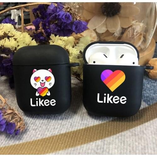 Funny Likee Cat Bear Love Heart black TPU silicone Bluetooth Airpod Case For Airpods 1 Airpods 2 Airpods pro soft cover