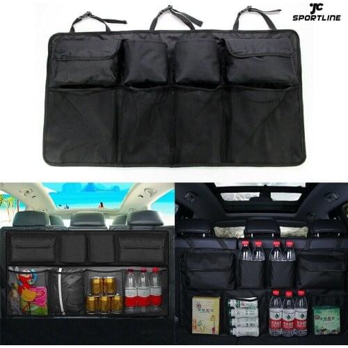 Auto Seat Storage Bag Universal Car Organizer Trunk Rear Mesh Net Pocket Back