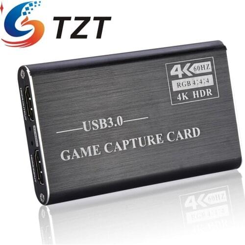TZT NK-S41 4K HDR USB3.0 Game Video Card HDMI-compatible To USB 3.0 Video Acquisition Dongle For Windows Linux