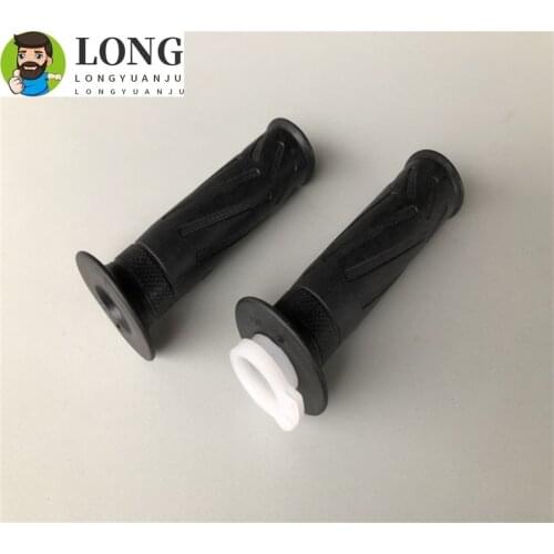 1 Set Universal Black Motorcycle Rubber Handlebar Handle Bar Grip Motorbike For Yamaha YBR125 YBR 125 YB125 22mm handlebar