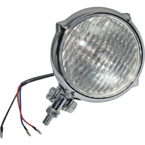 4" Black Chrome Hi/Lo Beam Vintage Headlight Head light Motorcycle Lamp for Harley Cruiser Chopper Bobber Customs Bike