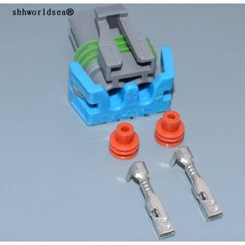 Worldgolden 2pin 2.8mm female auto electric waterproof plastic plug connector 12129487