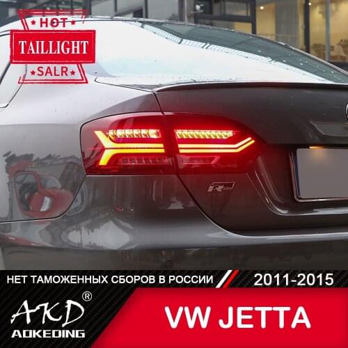 Tail Lamp For Car VW Jetta 2011-2015 Jetta Mk6 LED Tail Lights Fog Lights Day Running Light DRL Tuning Cars Accessories