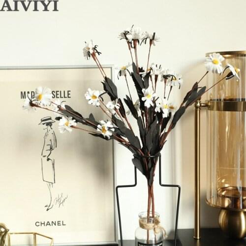 15 small daisies PE artificial flowers festive party supplies artificial decoration fake flowers dried flowers