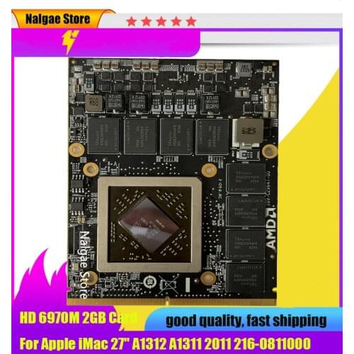 2011 HD 6970M HD6970 hd6970m 2GB 2G VGA Video Card for Apple iMac 27" mid 2011 Card Radeon A1312 661-5969 109-C29657-10