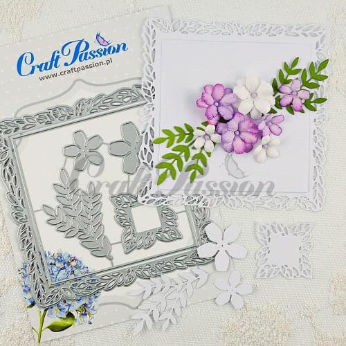 2021 AliliArts Metal Cutting Dies Lace square frame diy Scrapbooking Photo Album Decorative Embossing PaperCard Crafts Die