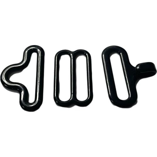 NEW 50 sets Bow Tie Hardware Necktie Hook Plastic covered metal Cravat Clips Fasteners to Make Adjustable Silk Straps