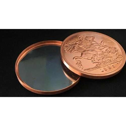 Shimmed Expanded Shell ( Tail, Copper) Magic Tricks Close Up Magia Coin Appear Vanish Magie Mentalism Illusion Gimmick Props