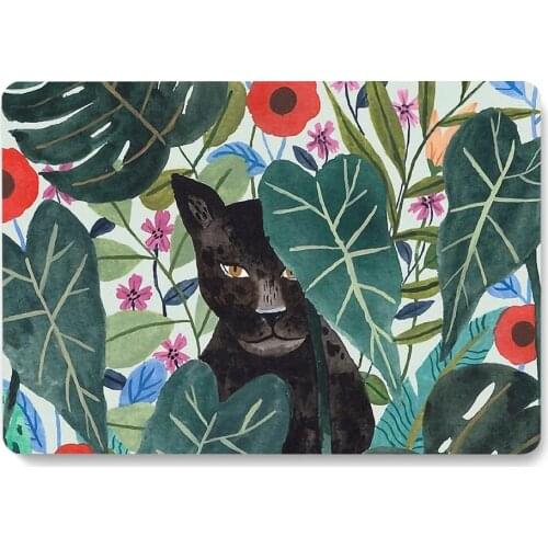 Black Leopard pattern Laptop Case For MacBook Pro Retina Air 12 13.3 15inch New Pro 16 cover shell