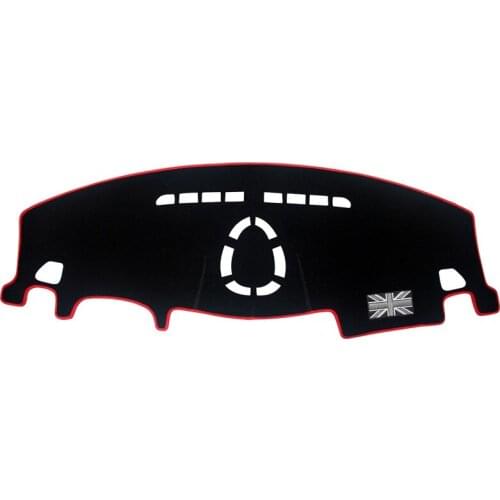 Black Car Dashboard Mat Anti-Glare Protection Cover Avoid Light Cushion Pad for Mini Cooper New Clubman F54 2015 2016 2017 2018