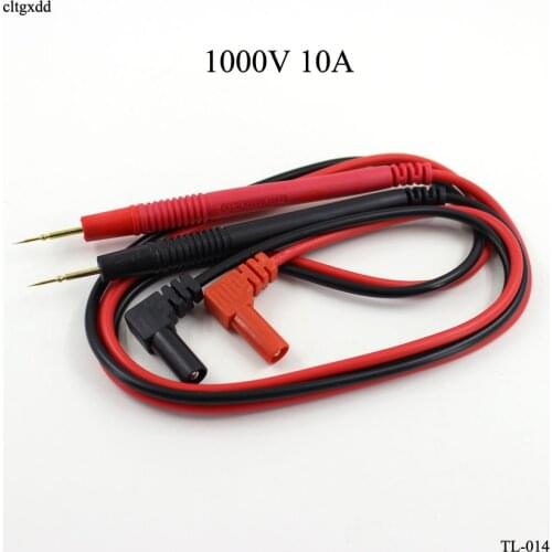Cltgxdd 1 Pair 1000V 10A Needle Tip Probe for Universal Digital Multimeter Multi Meter Test Leads Pin Wire Pen Cable 80cm