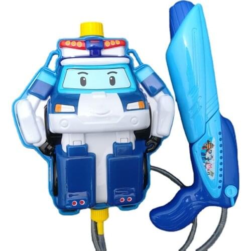 YL Childrens Backpack Water Gun Toy Water Spray Grab Baby Big Pull Play Water Fight Artifact