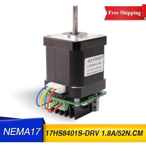New 1.8A 17hs8401S NEMA 17 high torque step motor four wire step motor driver integrated machine engraving machine