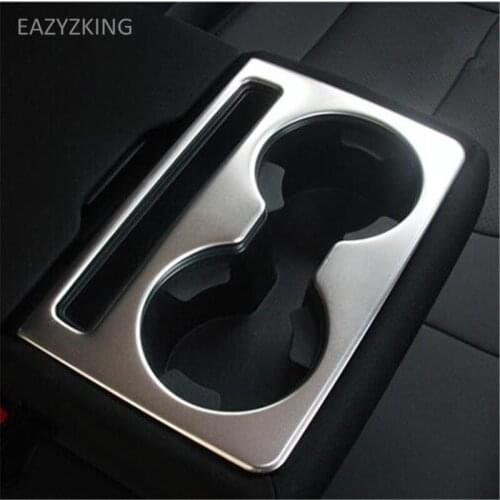 EAZYZKING Car-Styling Rear seat Water cup holder panel Decoration Stickers Case For Mazda CX-5 CX5 2017 2018 auto Accessories