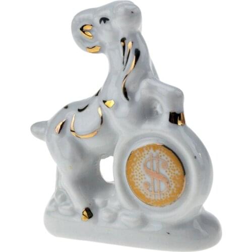 Feng Shui Ceramics Sheep Statue Bringing Wealth Home Office Decoration A2024